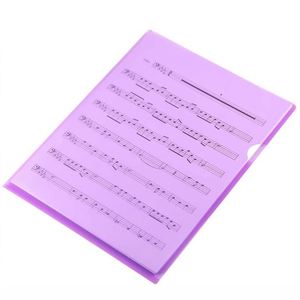 Hot New L-Shaped Single Page <b>A4</b> Size Document Folder Plastic Transparent Color PP Material <b>File</b> Storage Pouch - Product Image 3