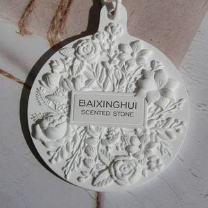 Gốm trắng khuếch tán hương thơm văn phòng nhà treo làm mát không khí bằng gỗ tinh dầu hoa oải hương rắn tủ quần áo giấy thạch cao - Product Image 2