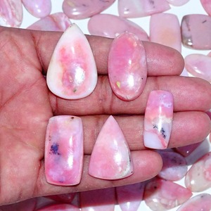 Lote al por mayor de piedras preciosas de tamaño libre de grado AAA + de cabujón de ópalo Rosa natural para diseñadores y suministros de joyería hechos a mano - Product Image 6