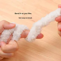 Fil chenille en velours corail extra dense de 15 mm pour la fabrication artisanale de petits chiens en fil torsadé, vente en gros, Chine Zhejiang