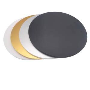 โรงงานขายส่ง กระดาษรองเค้กกลมสีทอง ขนาด 8/10/12/14 นิ้ว หนา 12 มม. กระดาษรองเค้กแบบลูกฟูก - Product Image 2