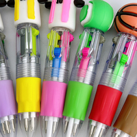 Bolígrafo Retráctil Multicolor con Diseño de Robot Deportivo 4 en 1, Ideal para Niños, Estudiantes y como Regalo