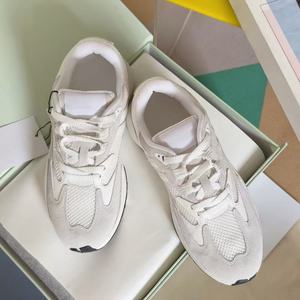 รองเท้ากีฬาหรูหราดีไซเนอร์ชั้นนำรองเท้าลำลองคู่ย้อนยุคเดินมีเชือกผูกหนังแท้ระบายอากาศทันสมัยไฮเอนด์ - Product Image 3