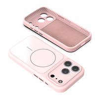 Coque de téléphone en silicone à protection intégrale 360°, coque de téléphone en silicone liquide magnétique avec panneau arrière en acrylique pour Samsung séries 24, 25, 26