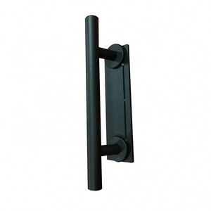 ชุดอุปกรณ์ฮาร์ดแวร์แบบฝังสำหรับประตูบานเลื่อนขนาด 12 นิ้ว ดีไซน์แผ่นหลังเรียบ สีดำซาติน ผลิตโดย WEKIS BSCI OEM ISC Factory พร้อมมือจับแบบดึง - Product Image 5