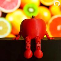 Op maat gemaakte 3D-geprinte schattige fruit speelgoed decoratieve items bureaublad creatieve ornamenten stressverlichtende appel banaan peer figuurtjes model