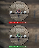CVLIFE EagleFeather 1-6x24 LPVO Lunette de visée à deuxième plan focal, éclairage rouge et vert à 5 niveaux, montage cantilever de 30 mm, accessoire de chasse