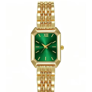 Nouvelles Montres à Quartz de Luxe Léger pour Femmes, Bracelet en Acier Inoxydable Personnalisé, Design Carré, ODM, Cadeau Idéal pour Femme - Product Image 1