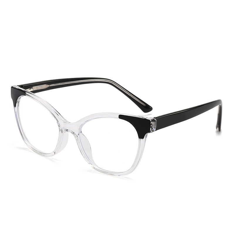 C5 transparent frame black leg white