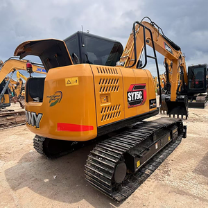 Excavatrice sur chenilles SANY SY75C d'origine, 7,5 tonnes, avec grande benne hydraulique, d'occasion, à vendre - Product Image 4