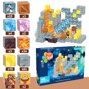 Bloques de Construcción Magnéticos de Plástico de Alta Calidad G032 - Serie Mundo Subterráneo, 88 Piezas con Imanes de <span class=keywords><strong>2</strong></span>.3CM, para Edades de <span class=keywords><strong>2</strong></span> a 13 Años - Product Image 5