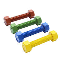Fabricants de vente chaude directement entièrement filetés boulons en PTFE téflonés goujons écrous Double face M10 M8 M12 boulons de bielle