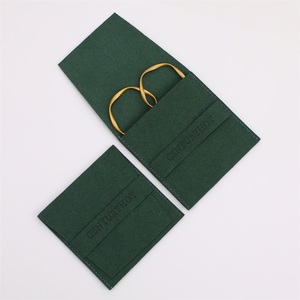 Chất Lượng Cao Tùy Chỉnh Nhung Da Lộn Sợi Nhỏ Đồ Trang Sức Pouch Hoặc Có Thể Với Bông Tai Hiển Thị Thẻ Và Túi Quà Tặng - Product Image 3