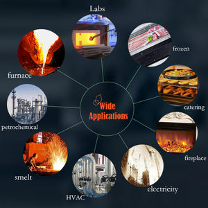<span class=keywords><strong>Vici</strong></span> TM750A -50 ~ 750C Pantalla LCD colorida Termómetro infrarrojo industrial Pistola láser IR - Product Image 5