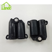 Connecteurs de treillis pour plantes en plastique vert réglables Gunter, pinces pour le jardinage, 2 pièces/sac