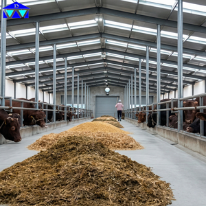 Estructura de Acero Prefabricada para Establos de Ganado, Estructura de Acero Q235B, 40 m de Vano Libre para Establos de Vacas en Senegal - Product Image 4