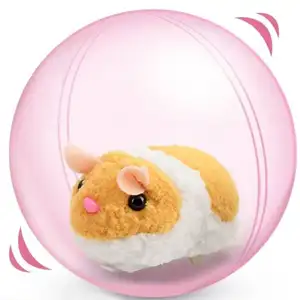 CPC plush Animal electronic Pet toys Kids Hamster Rolling Running Ball claw machine toys Hamster ball