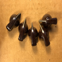 Nouveaux boutons de guitare vintage en bakélite marron tourbillonnée, style années 50, 5 pièces, en stock