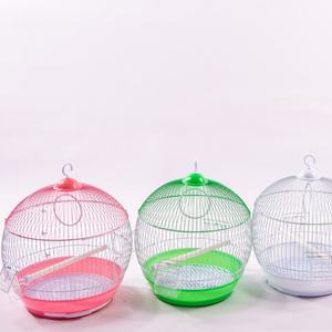 Cage à oiseaux pliable en fil métallique à motif peau de tigre avec fermeture métallique - Product Image 6