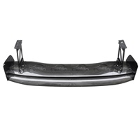 Aileron arrière simple en fibre de carbone style V (noir carbone) pour Mitsubishi Evolution EVO Lancer 10 X