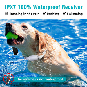 Wasserdichtes wiederauf lad bares Hundes chock halsband Fernbedienung Rinden steuerung für alle Größen Merkmale Akustische vibrierende Sicherheits modi Grau - Product Image 3