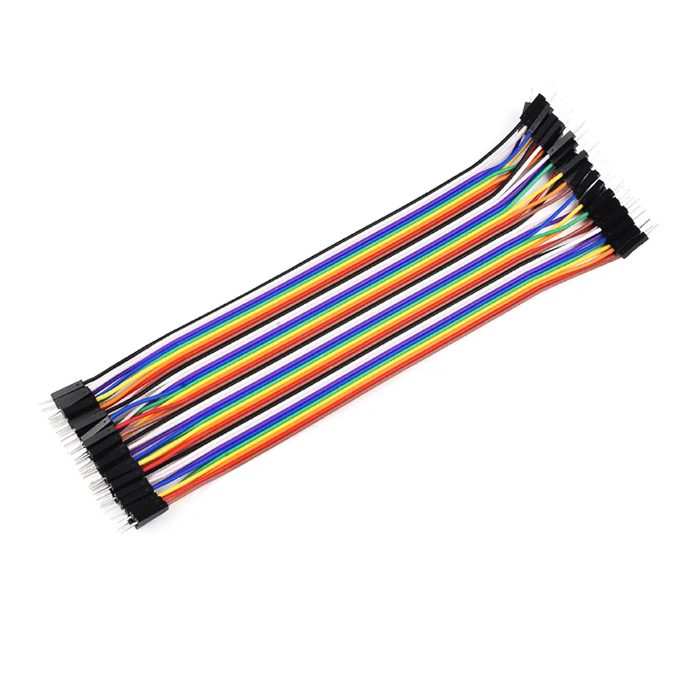 Dupont Line 20cm 40 Pin mâle à mâle Jumper connecteur de câble Dupont coloré pour bricolage