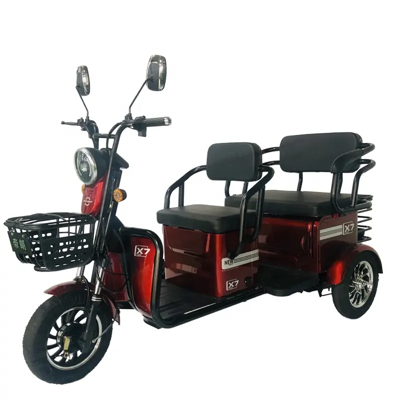 CQHZJ skuter roda tiga listrik, kualitas baik 600w sepeda roda tiga listrik untuk penumpang untuk kargo