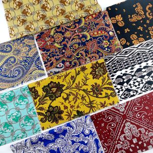 <span class=keywords><strong>Tissu</strong></span> Popeline 100% Coton Tissé en Gros, Motif Cachemire Rouge Personnalisé Imprimé, Écologique et Léger pour Garçons et Filles - Product Image 4