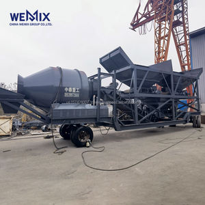 YHZM1000 Planta dosificadora de hormigón móvil Mezclador de tambor Tipo de tambor Planta mezcladora móvil - Product Image 1