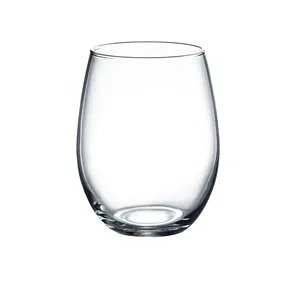 Kunden spezifische Weingläser Kristall Weingläser Restaurant Clear Stemless Weinglas