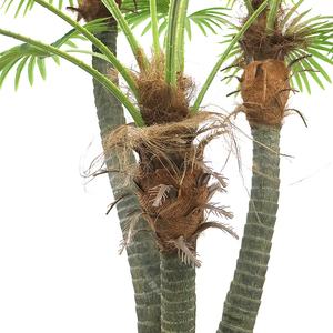Palmera de abanico gigante artificial de 3 <span class=keywords><strong>troncos</strong></span> de 280cm de altura para decoración de paisaje - Product Image 3
