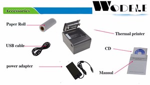 WODEMAX <b>Thermal</b> <b>Printer</b> 4x6 Desktop 80mm <b>Thermal</b> <b>Shipping</b> <b>Label</b> <b>Printer</b> USB+LAN - Product Image 6