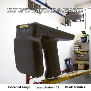 장거리 UHF <span class=keywords><strong>RFID</strong></span> 핸드헬드 리더 <span class=keywords><strong>5m</strong></span> 범위 4G WIFI 860-960MHz ABS 소재 읽기 및 쓰기 스캐너 보석 관리용 - Product Image 2