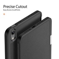 DUX DUCIS Série Domo Étui pour tablette en cuir à trois volets avec porte-stylo pour iPad mini (2024) / mini (2021)