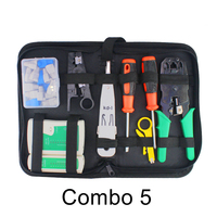 Kit d'outils de câblage FTTH avec testeurs de fibre optique, dénudeur de fils à tête cristalline et testeur de câbles réseau