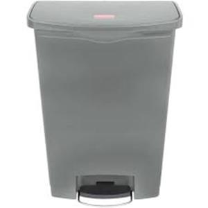 Pattumiera a Pedale in Resina Grigia 90 L - Product Image 1