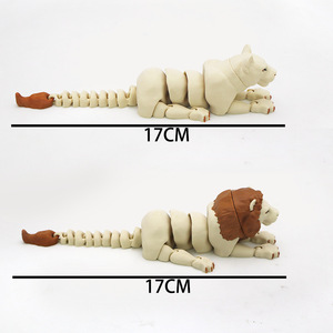 Lion Roi de la Forêt, figurine imprimée en 3D, articulations mobiles, modèle d'animal réaliste, décoration d'intérieur, jouet éducatif pour enfants, cadeau - Product Image 2