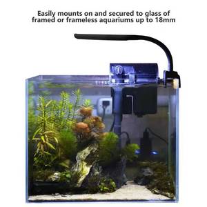 GAKO mini SJL-5 3W水族館LEDクリップオンライトブラックホワイトブルートゥースボイスコントロールUSBミニフィッシュタンク用 - Product Image 5