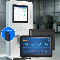 Moniteur tactile capacitif industriel RCOMPT personnalisé de 15 pouces 1024*768 avec un rapport d'aspect 4:3 et une interface USB-B pour les systèmes POS