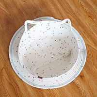 Tissé à la main pour animaux de compagnie maison chat naturel lit coton nid fait à la main tressé avec coussin doux chat paniers coton corde chat panier