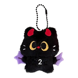 Pendentif en peluche chat noir mignon d'Halloween, fait main, style dessin animé, polyvalent, ornement de poupée, porte-clés, breloque de sac à dos, petit <span class=keywords><strong>accessoire</strong></span> - Product Image 5