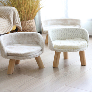 Camas Elevadas para Gatos, Cama Tipo Taburete para Gatos, Casa Nórdica para Mascotas, Cómoda Almohadilla para Gatos, Silla con Cojín y Patas de Madera Resistentes - Product Image 5