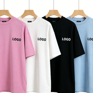 Camiseta Casual para Hombre, de Alta Calidad, Poliéster/Algodón, con Logotipo Personalizado, Talla Grande, Estilo Hip Hop, Transpirable, Diseño Oversize - Product Image 1