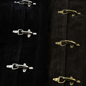 Fabricants de vestes pour hommes en cuir suédé avec boucle à fermoir vintage de pompier, design personnalisé - Product Image 3
