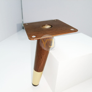YIJUN Tapered Furniture Leg Coffee Brown 2649 Modern Minimalist Easy Installation - Product Image 2