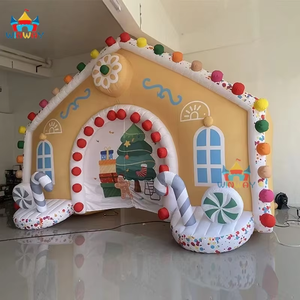Inflables Publicitarios para Festivales Navideños, Casa de Jengibre Gigante, Arco de Dulces con Material de PVC, Fácil de Instalar para Decoración del Hogar - Product Image 6