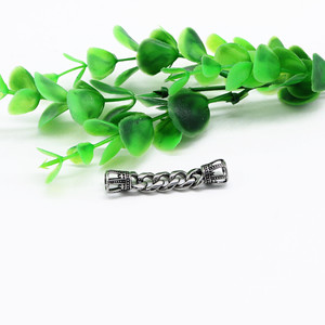 Cadena espaciadora de acero inoxidable con cuentas de corona Yunnique para la fabricación de pulseras, accesorios de joyería, componente metálico 316L para bricolaje. - Product Image 4