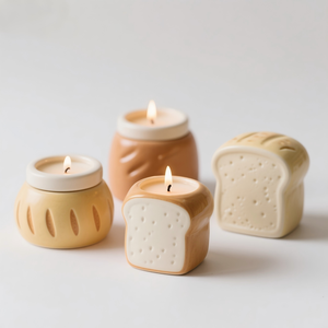 Taza de Cerámica con Forma de Pan, Taza de <span class=keywords><strong>Café</strong></span> con Diseño de Pan Tostado y Bollo para Niños, Taza de Té de Porcelana <span class=keywords><strong>Kawaii</strong></span>, 8oz, 4.5x3x3.5" - Product Image 3
