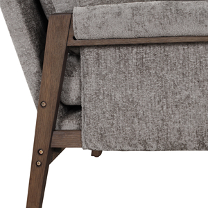 [Stock local USA] <span class=keywords><strong>Fauteuil</strong></span> d'appoint en velours gris <span class=keywords><strong>de</strong></span> style Mid-Century Modern pour <span class=keywords><strong>salon</strong></span> et chambre à coucher, expédition domestique aux États-Unis, 1 pièce MOQ - Product Image 4