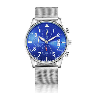 Nuevo reloj para hombre con correa de malla, luminoso, resistente al agua, reloj de cuarzo, elegante y casual, reloj para estudiantes. - Product Image 3